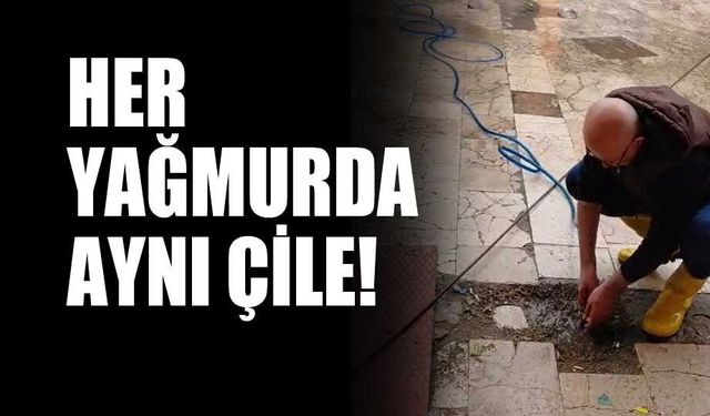 Tıkanan gider esnafı isyan ettirdi