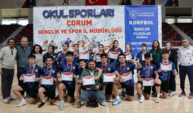 Çorum’da korfbolun finalistleri belli oldu