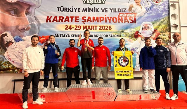 Karatecilerden 3 madalya daha