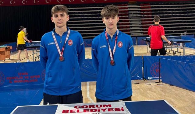 Çorum Belediyespor’un raketleri Zonguldak’ta Türkiye şampiyonu