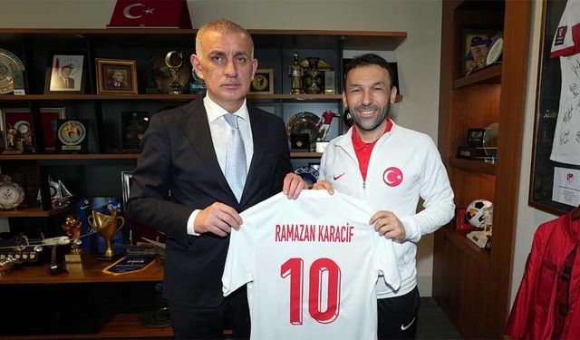 TFF Başkanı Hacıosmanoğlu, Olimpiyat  şampiyonu olan Karacif’li millileri kutladı