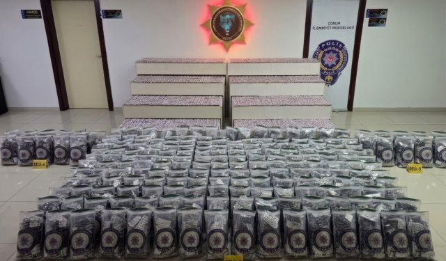 Çorum’da son 1 haftada 249  bin sentetik hap ele geçirildi