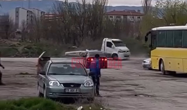 Çekiciyle drift atan sürücü şok etti! İşte o anlar