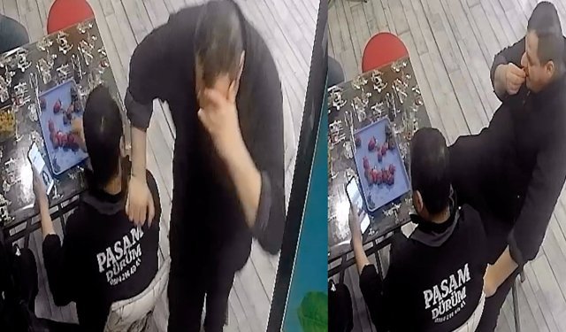 Nefes borusuna çilek takılan  döner ustasını kurye kurtardı