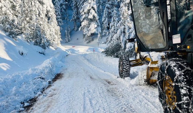 Köy yolları kapandı