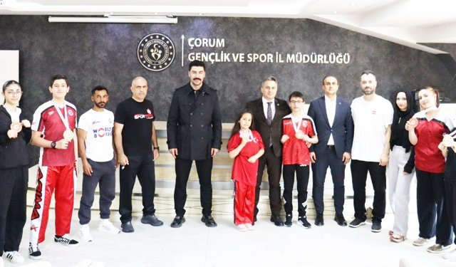 Demirkıran başarılı  sporcuları ağırladı