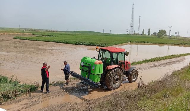 Tarım arazilerinde  hasar tespiti başladı