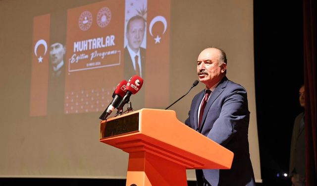 Vali Çalgan muhtarlarla bir araya geldi