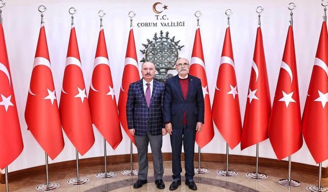 Muzaffer Öztürk  Çorum’da ağırlandı