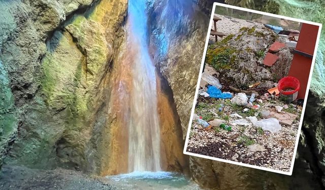 “Doğa harikası çöplüğe döndü: Muhtar kapıları kapattı”