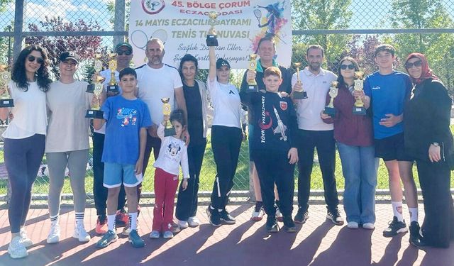 Eczacılar teniste kapıştı