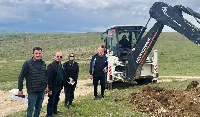 Alaca Karma OSB’de  zemin etüdü için kazı