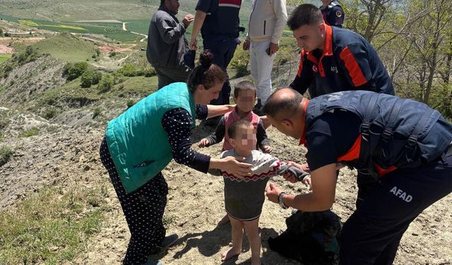 Çorum’da kayıp çocuklar çamura saplanmış halde bulundu