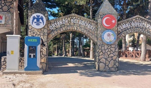 Ortaköy'de elektrikli araçlara şarj istasyonu kuruldu