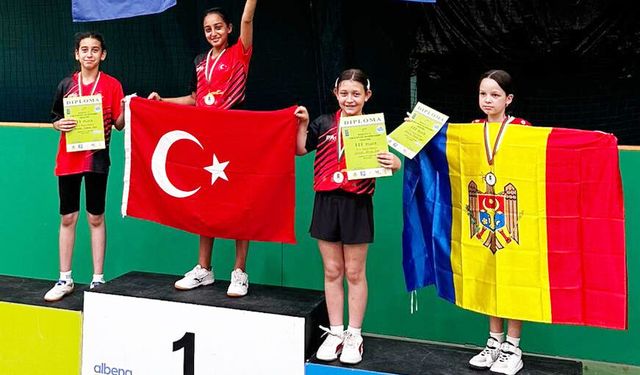 Çorumlu milli raket Bulgaristan'da tarih yazdı