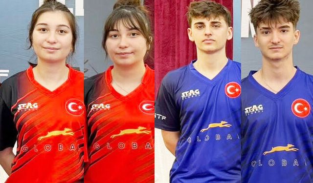 Çorum’dan dört raket Balkan Şampiyonası kampına davet edildi