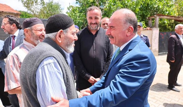 Vali Çalgan Mecitözü Alören Köyü'nde vatandaşla buluştu