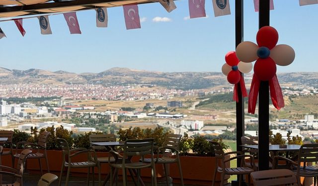 Çorum manzaralı Teras Kafe açıldı
