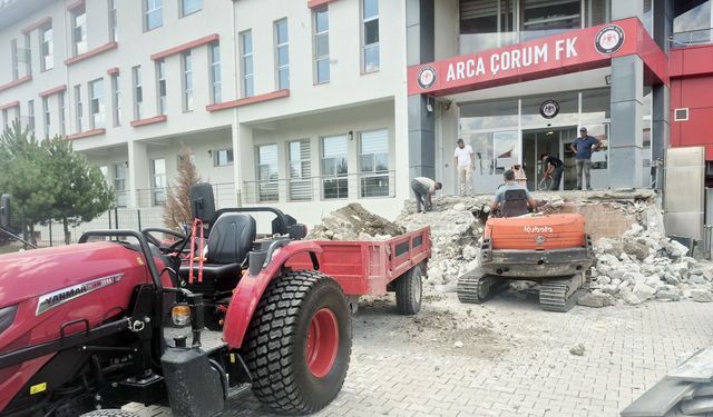Tesislerde Süper Lig çalışması