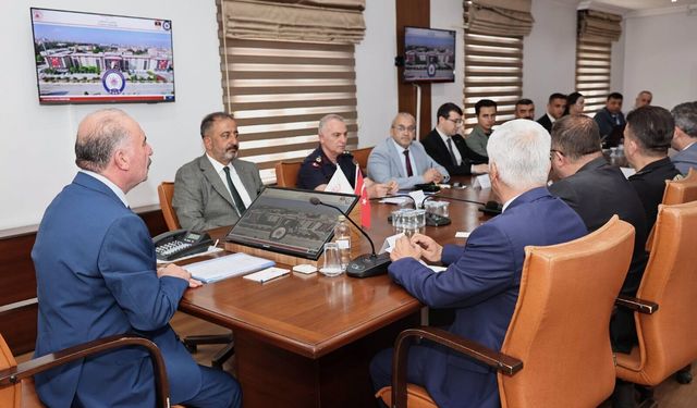 Spor karşılaşmaları için güvenlik  tedbirleri masaya yatırıldı