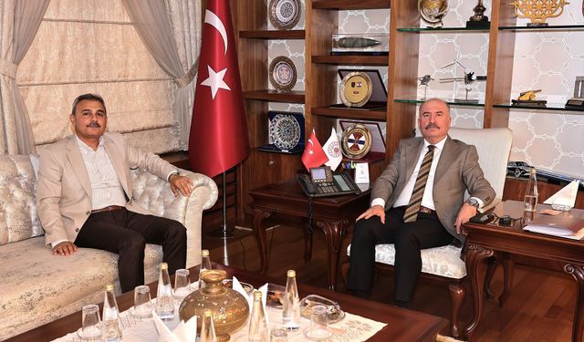 Muzaffer Külcü, Vali Ali Çalgan’ı ziyaret etti