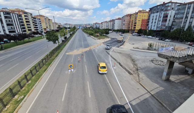 Çorum'da Ankara-Samsun Karayolu'nun Samsun istikameti trafiğe kapatıldı