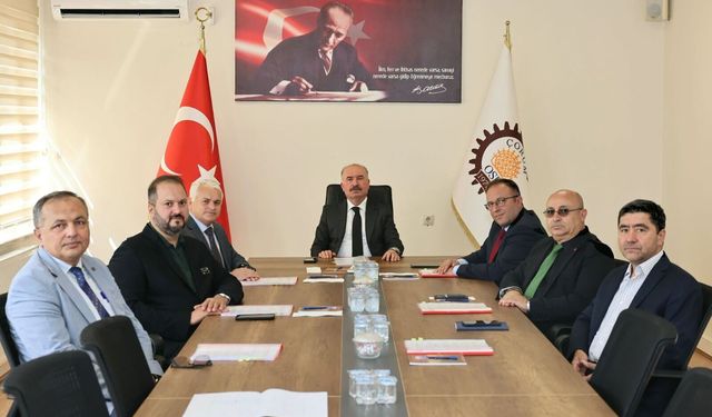 Çorum OSB’nin yönetimi toplandı