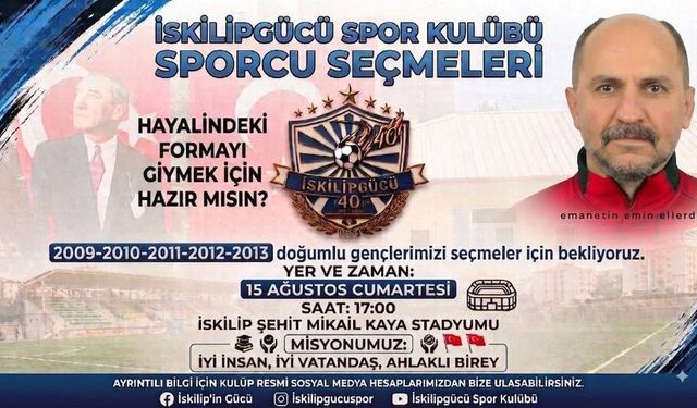 İskilipgücü geleceğin yıldızlarını arıyor