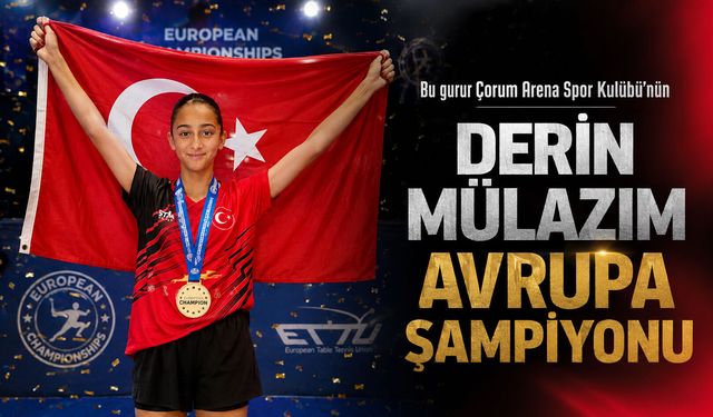 Derin Mülazım Avrupa Şampiyonu