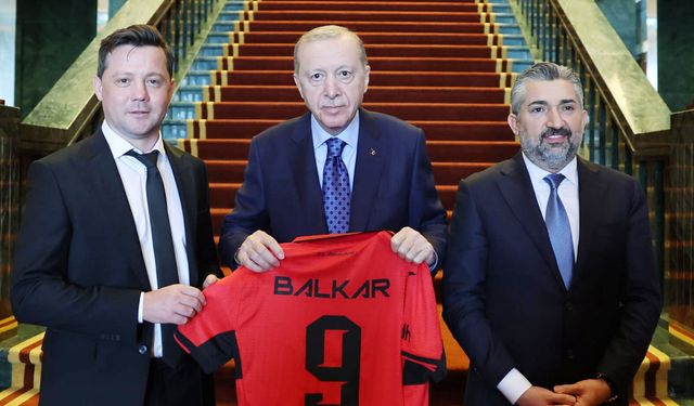 Cumhurbaşkanı Erdoğan Çorum FK’yı kabul etti