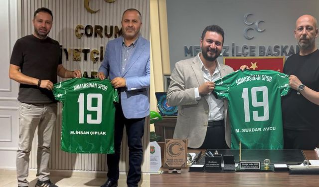 Mimar Sinanspor’dan Çıplak ve Avcu’ya ziyaret