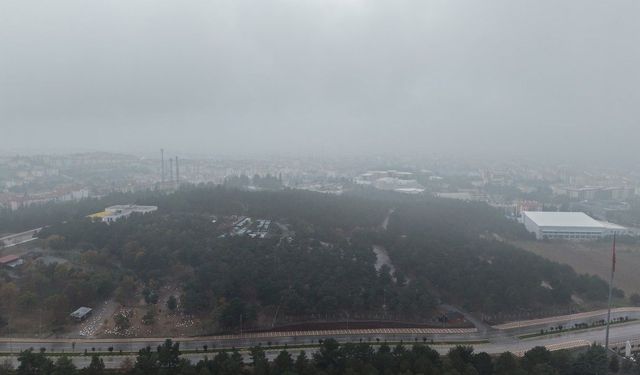 Çorum’da sis etkili oldu