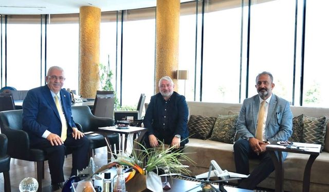 Başkan Aşgın'dan Ahlatcı'ya ziyaret