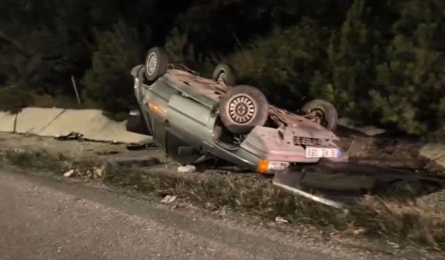 Çorum'da iki otomobilin çarpıştığı kazada 3 kişi yaralandı