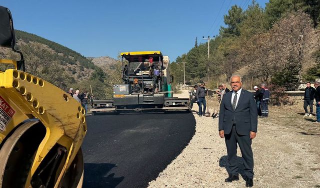 İskilip'te 2 bin ton sıcak asfalt serildi