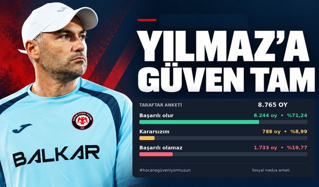 Yılmaz’a güven tam