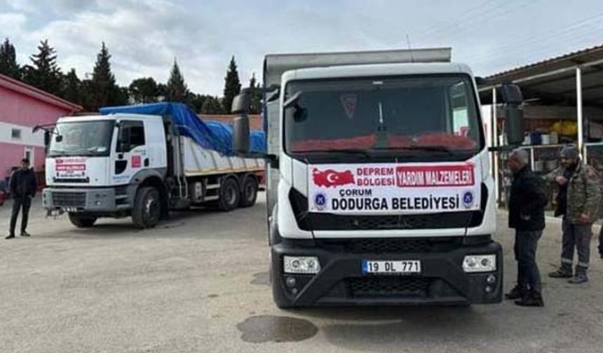 Dodurga ilçesinden 100 maden işçisi deprem bölgesine gitti