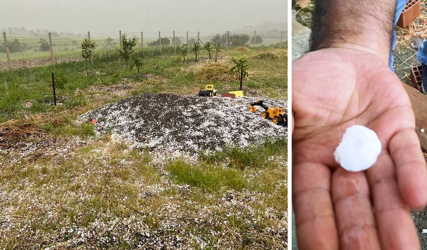 Çorum'da sağanak ve dolu etkili oldu