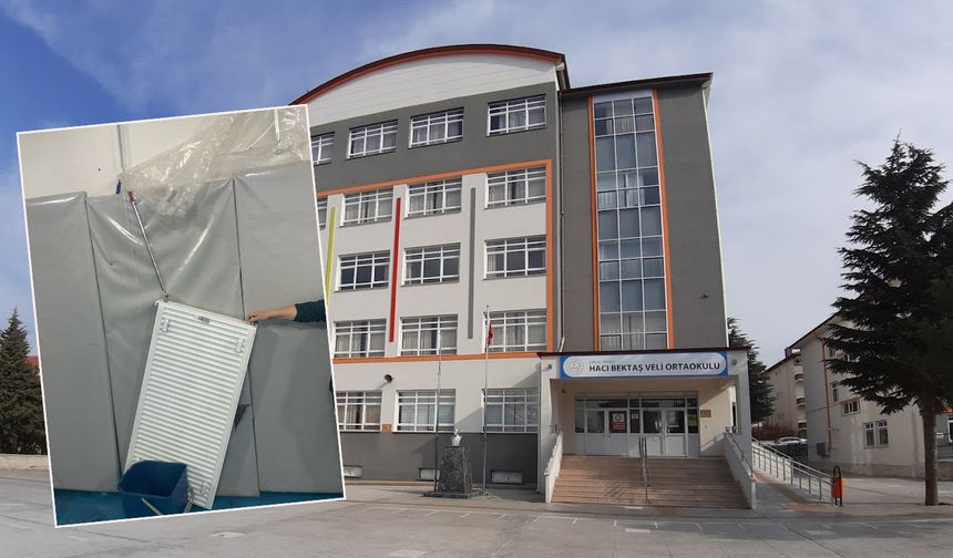 Okulda üzerine kalorifer peteği düşen çocuk yaralandı