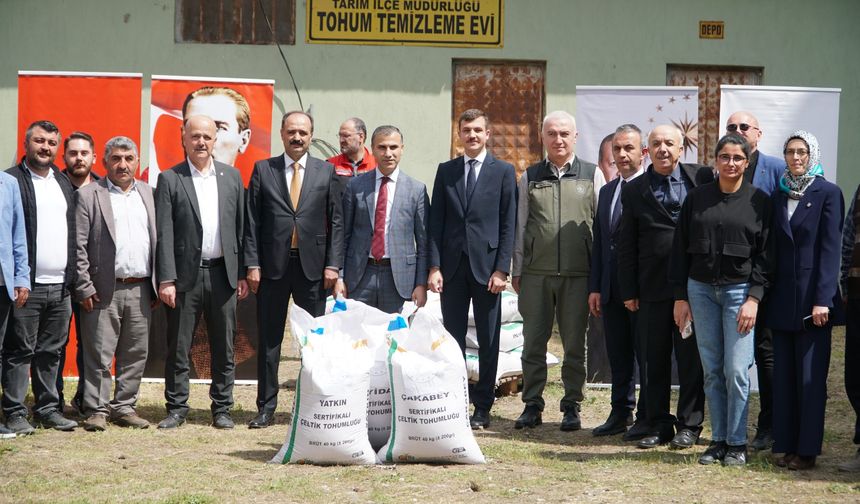 Osmancık’ta çeltik üreticilerine % 50  hibe destekli yerli tohum dağıtıldı