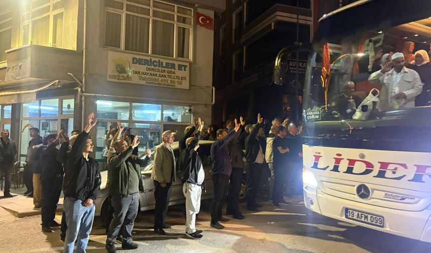 Alaca’da hac yolculuğu başladı