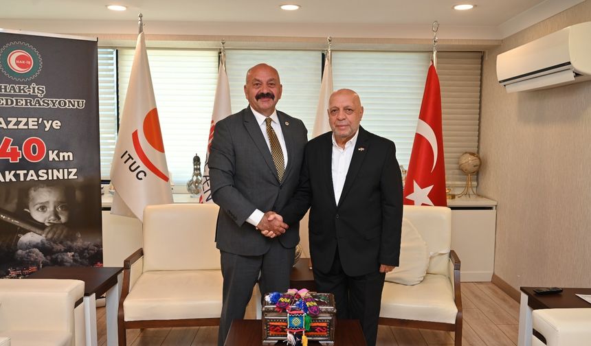 İsbir'den Hak-İş Genel  Başkanı Arslan’a ziyaret