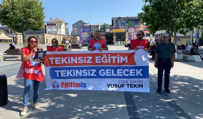“Tekinsiz eğitim, Tekinsiz gelecek”