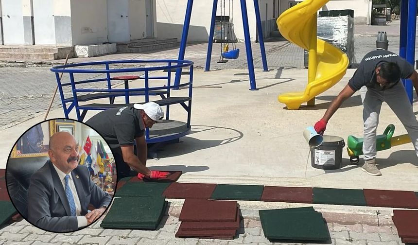 İsbir’den Ortaköy’e yeni  çocuk oyun park alanı