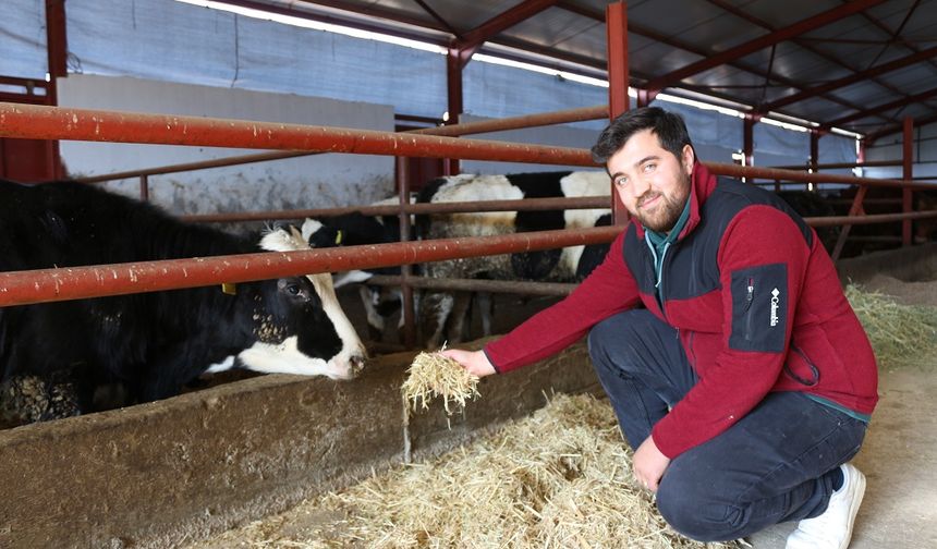 Hayalindeki çiftliği devlet  desteğiyle kurdu