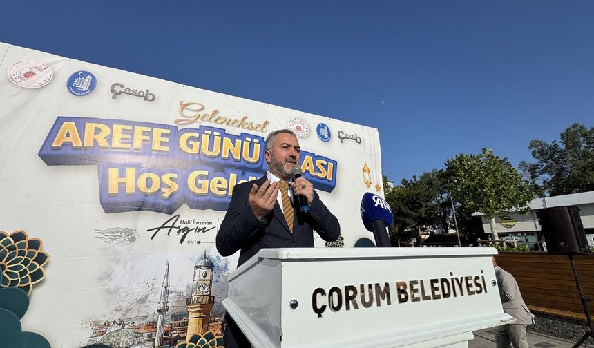 Çorum'da ülkenin birliği ve bütünlüğü için "arife duası" yapıldı