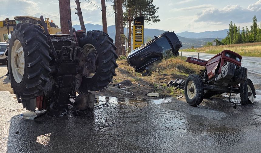Laçin'de feci kaza: 5 yaralı