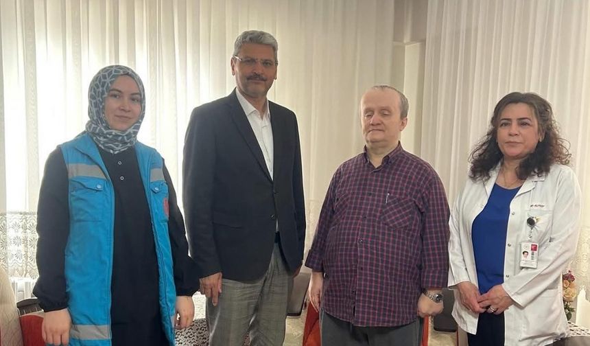 Evde sağlık hizmeti  alan hastalara ziyaret