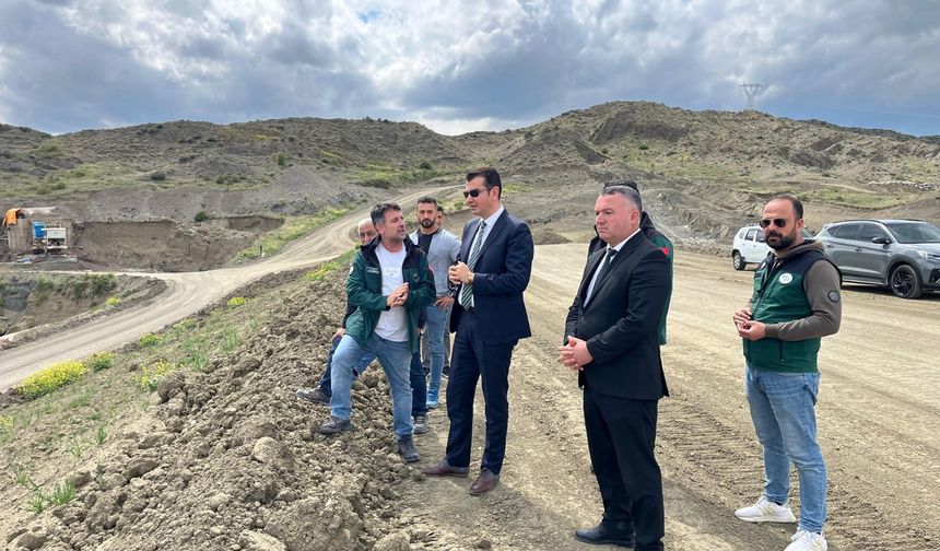 Kaymakam Köksal baraj ve göletin inşaatlarını inceledi