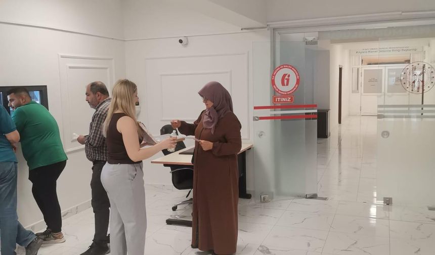 Mükellefe sıcak karşılama